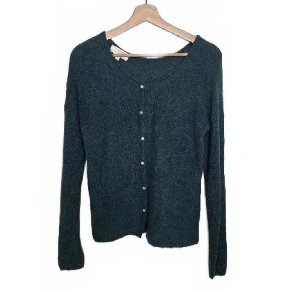 Sezane Gaspard Cardigan Sage Green Size Medium